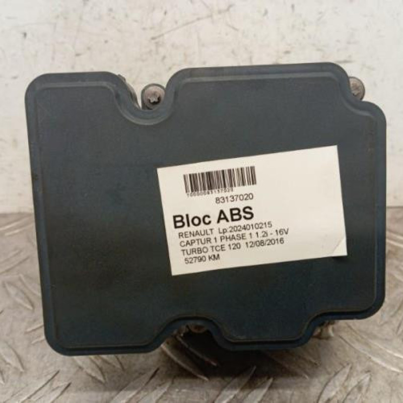 Bloc ABS (freins anti-blocage) RENAULT CAPTUR 1 Bloc ABS (freins anti-blocage) RENAULT CAPTUR 1