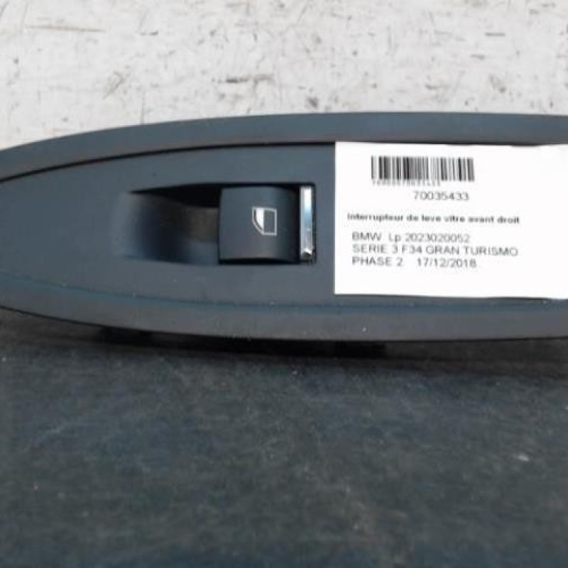 Interrupteur de leve vitre avant droit BMW SERIE 3 F34 GRAN TURISMO