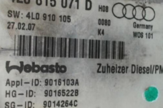 Chauffage auxiliaire AUDI Q7 1 Photo n°3
