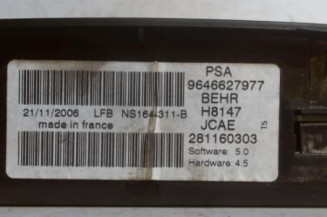 Commande chauffage PEUGEOT 307 Photo n°3