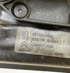 Leve vitre electrique avant droit CITROEN C4 GRAND PICASSO 2