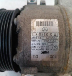 Compresseur clim MERCEDES CLASSE C 204 Photo n°4