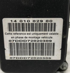 Bloc ABS (freins anti-blocage) PEUGEOT EXPERT 2