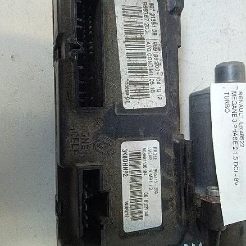 Moteur leve vitre avant gauche RENAULT MEGANE 3