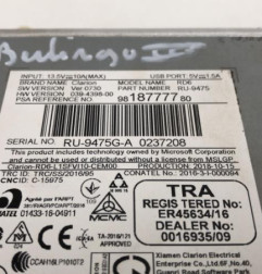 Autoradio d'origine CITROEN BERLINGO 3 M