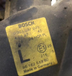 Optique avant principal gauche (feux)(phare) PEUGEOT 406
