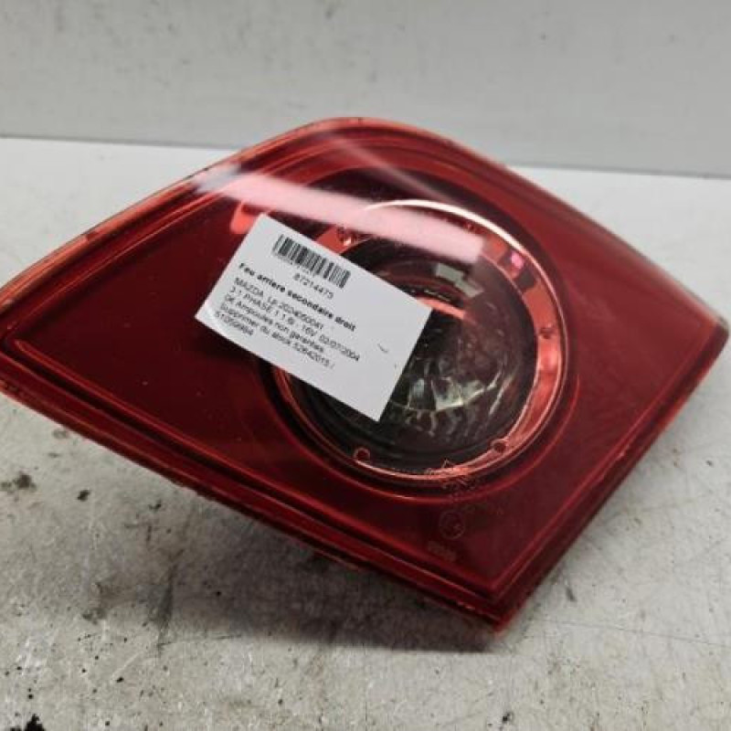 Feu arriere secondaire droit (feux) MAZDA 3 1