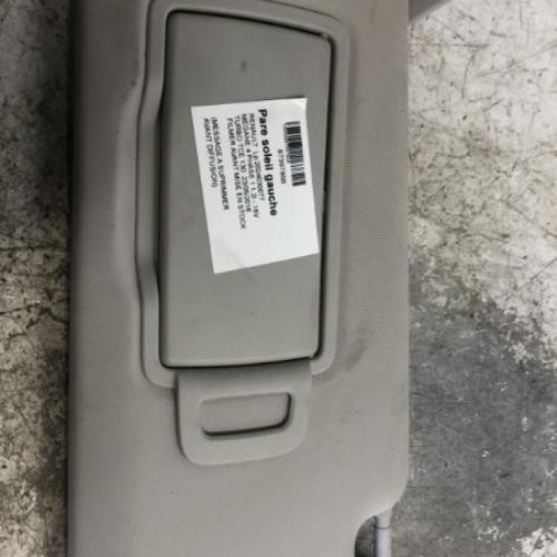 Pare soleil gauche RENAULT MEGANE 4 Pare soleil gauche RENAULT MEGANE 4