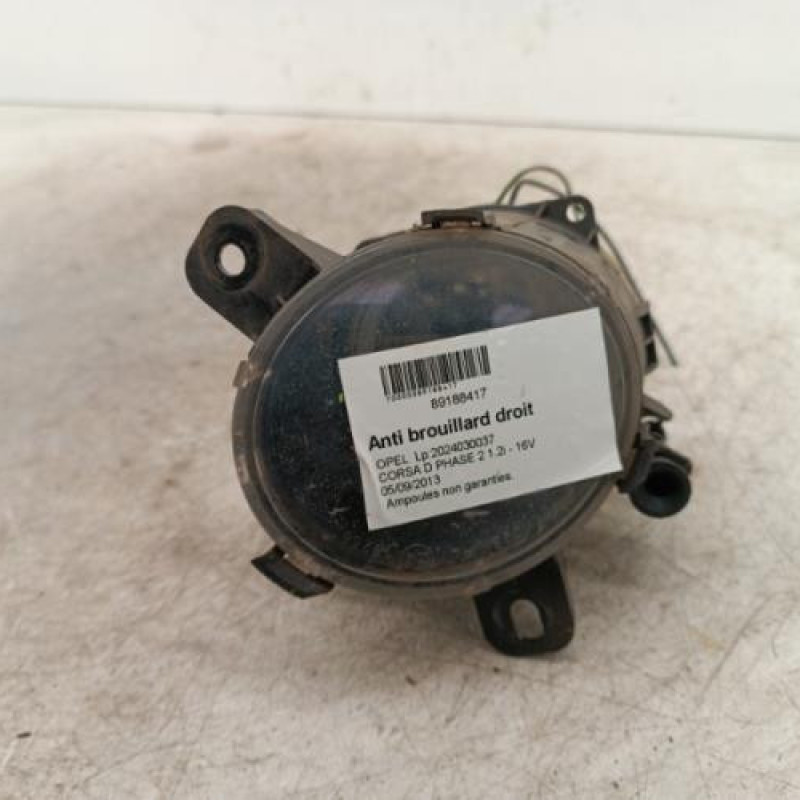 Anti brouillard droit (feux) OPEL CORSA D Anti brouillard droit (feux) OPEL CORSA D