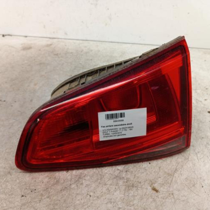 Feu arriere secondaire droit (feux) VOLKSWAGEN GOLF 7 Feu arriere secondaire droit (feux) VOLKSWAGEN GOLF 7