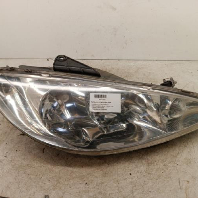 Optique avant principal droit (feux)(phare) PEUGEOT 206