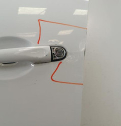 Porte avant gauche RENAULT SCENIC 3 Photo n°4