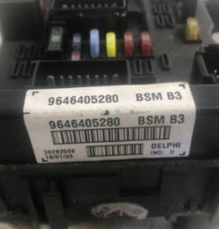 Boitier servitude moteur (BSM) PEUGEOT 206