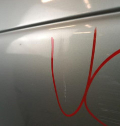 Porte avant gauche RENAULT MEGANE 1 Photo n°3