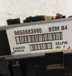 Boitier servitude moteur (BSM) PEUGEOT 206