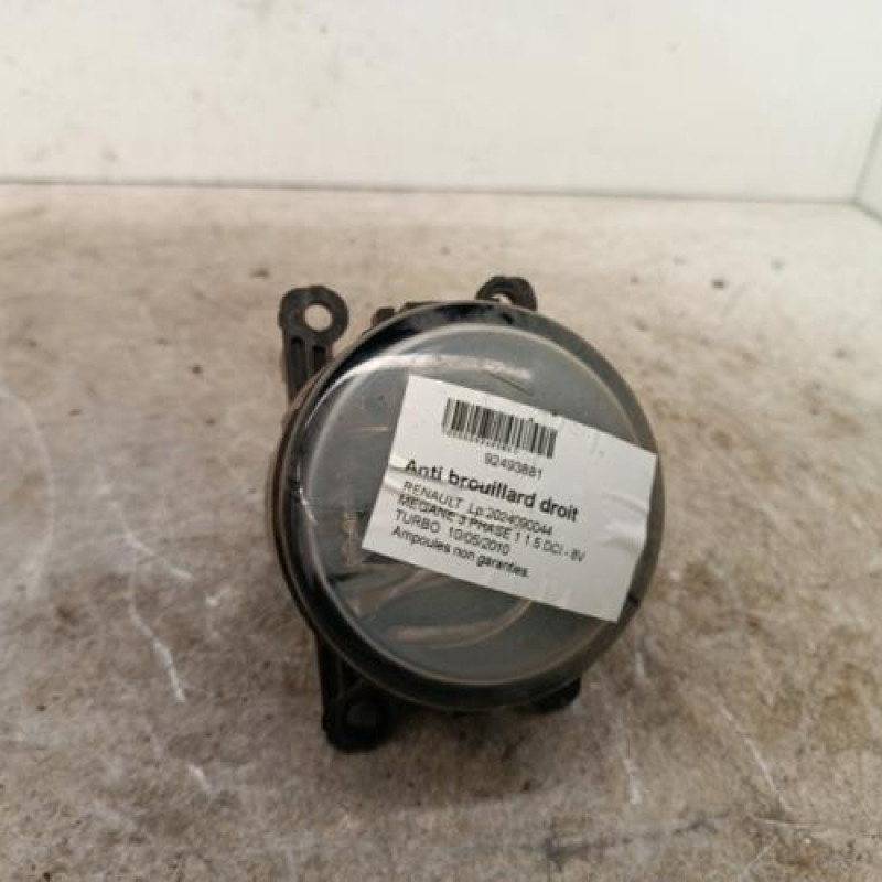 Anti brouillard droit (feux) RENAULT MEGANE 3 Anti brouillard droit (feux) RENAULT MEGANE 3