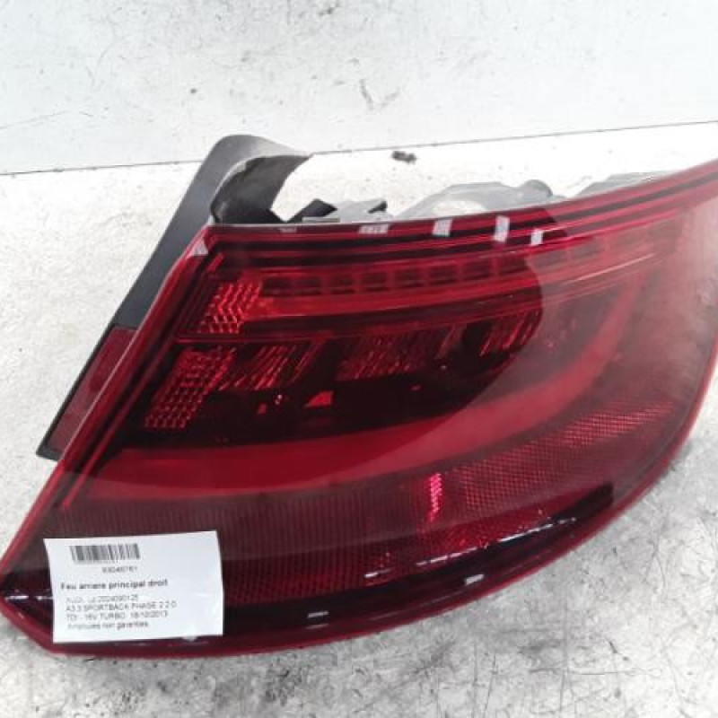 Feu arriere principal droit (feux) AUDI A3 3 Feu arriere principal droit (feux) AUDI A3 3