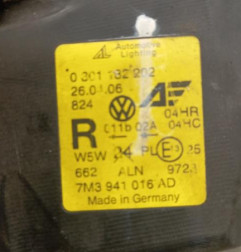 Optique avant principal droit (feux)(phare) VOLKSWAGEN SHARAN 1 Photo n°5